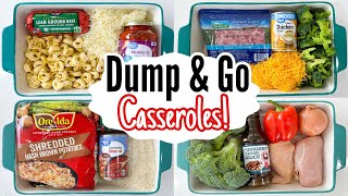 THE EASIEST DUMP amp GO CASSEROLES  5 Quick amp EASY Cheap Casserole Dinner Recipes  Julia Pacheco [upl. by Lewej]