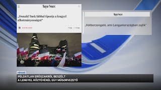 Példátlan erőszakról beszélt a lengyel köztévénél egy műsorvezető [upl. by Oetsira]