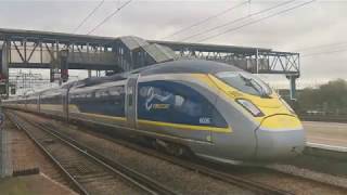 Eurostar e320 departs Ashford International 03012020 [upl. by See]