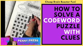 Good Brain FoodHow to Solve a Codewords Crossword Puzzle with Given Clues [upl. by Lebyram932]