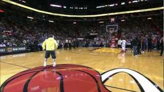 Which Fans Half Court shot was better [upl. by Adihsaar]