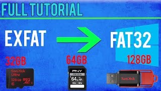 HOW TO Format SD Card To FAT32  Win 108187Vista  TUTORIAL [upl. by Gamin]