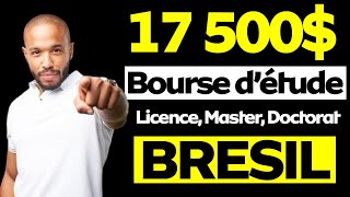 Bourse détude supérieure au Bresil pour étudiant étranger Entièrement Financé [upl. by Wasson]