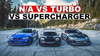 Naturally Aspirated vs Turbo vs Supercharged  Which is best and why [upl. by Labina]