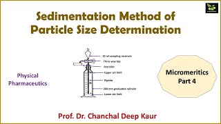 Sedimentation Method of Particle Size Determination Micromeritics Part 4 [upl. by Rafat]