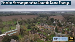 Finedon Northamptonshire  Beautiful Drone Footage  DJI Mini 4 Pro [upl. by Ydac]