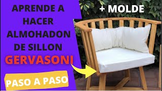 COMO HACER ALMOHADON PARA SILLON GERVASONI PASO A PASO TapiceriaTapivic [upl. by Eatnad]