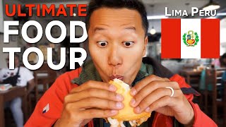 🇵🇪 ULTIMATE FOOD TOUR of LIMA PERU Ceviche Chicharrón amp Chinese food [upl. by Ottie]