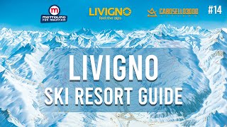 Livigno Ski Guide Mottolino Monte della Neve Degli Amanti the longest run top to bottom [upl. by Asyle]