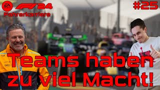 F1 24 Karriere 25 🎮 Teams haben zu viel Macht [upl. by Oidacra717]