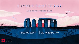 Summer Solstice 2022 Sunrise LIVE from Stonehenge [upl. by Moran]