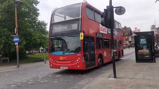 E221 SN61DEU on 127 amp E121 LX09FBU on 200 in Mitcham Fair Green to Purley Station amp Raynes Park [upl. by Joacimah]