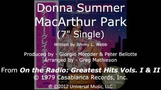 Donna Summer  MacArthur Park 7quot Single LYRICS SHM quotOn the Radio Greatest Hits I amp IIquot 1979 [upl. by Savart]