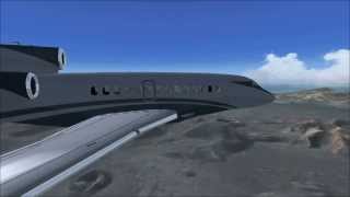 FSX DASSAULT FALCON 7X LANZAROTE AIRPORT APPROACH [upl. by Cl572]