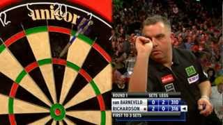 Van Barneveld vs Richardson Highlights HD PDC WDC 2012 [upl. by Eustasius]