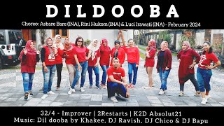 Dildooba Line Dance  Improver  Asbare Bare INA Rini Hukom INA amp Luci Irawati INA [upl. by Gayel868]