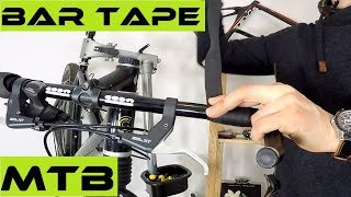 Wrapping bar tape on Mountain Bike  how to do it for more comfort [upl. by Christy]