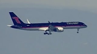 Trumps Plane Lands in Washington DC [upl. by Nashner257]