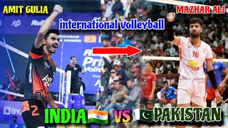 international volleyball player amit gulia vs mazhar ali  india vs pakistan [upl. by Yesnikcm]