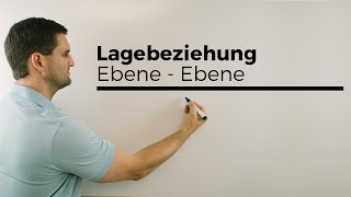 Lagebeziehung Lage von 2 Ebenen in Koordinatenform Beispiel Schnittgerade  Mathe by Daniel Jung [upl. by Ryder]