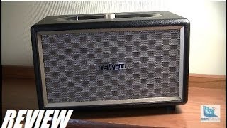 REVIEW TEWELL RetroRock Classic Bluetooth Speaker [upl. by Yrrem]