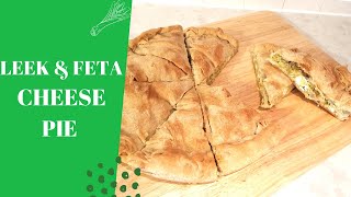 Leek and Feta cheese pie Prasopita [upl. by Marquardt]