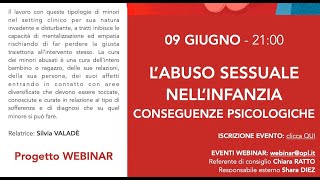 Labuso sessuale nell’infanzia conseguenze psicologiche [upl. by Tevis]