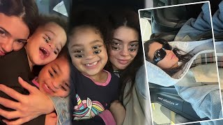 Next adventure Kylie Jenner shares clips with daughter Stormi and son Aire😍 [upl. by Aikrehs]