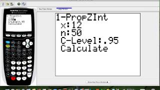 How to find the confidence interval of the proportion in the TI84 calculator [upl. by Bolitho552]