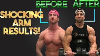 CRAZY BICEP TRANSFORMATION Results of Training Arms Daily Part 2 [upl. by Aiynot]