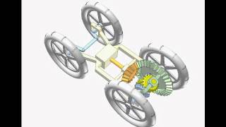 Car Differential with Bevel Gears 1 [upl. by Durware]