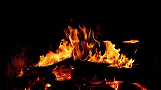 Fireplace Black Screen Episode 14  4K Relaxing Fireplace amp Crackling Fire Sounds [upl. by At]