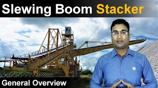 Slewing Boom Stacker general overview  Site view  Part description  Material handling [upl. by Meibers]