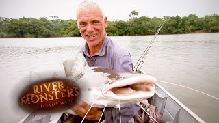 The Fish Big Enough To Swallow A Man  PIRAIBA  River Monsters [upl. by Anadal]