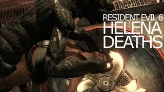 Helena Harper Death Scenes  Be Killed Awesomely Title Resident Evil 6 [upl. by Anelaj876]