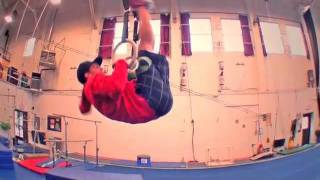 Backward Roll on Rings Progression [upl. by Aiyram]