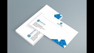 how to make envelope  create a professional envelope template in adobe illustrator [upl. by Ardnak]