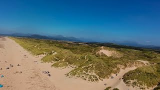 Dji avata 2 Harlech Beach Gwynedd Wales [upl. by Tolland76]