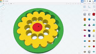 Reductor cicloidal en Tinkercad  Impresión 3D  relación 151 [upl. by Ronni65]