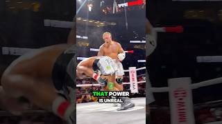 Jake Pauls ONE PUNCH KO against Woodley boxing knockoutpower jakepaul trending [upl. by Phiona54]