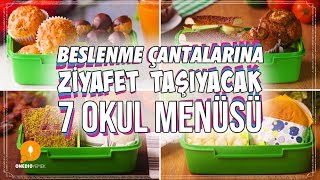 Beslenme Çantalarına Ziyafet Taşıyacak 7 Okul Menüsü  Sağlıklı Tarifler [upl. by Niarb]