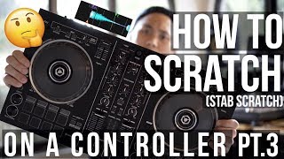 How to quotStabquot Scratch on a Controller by a DJ Champion  Giveaway [upl. by Aikahs]