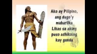 Ako Ay Pilipino lyrics with Kuh Ledesma [upl. by Meerak]