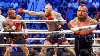 Strongman Rivalry BOXING Match Eddie Hall vs Thor Bjornsson [upl. by Casanova]