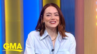 Emma Stone talks Oscarnominated movie Poor Things [upl. by Aicinad]