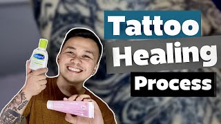 Tattoo Healing Process  Tattoo Aftercare  Merps and Melai  mmtvph  Tagalog  English Subs [upl. by Sirama]