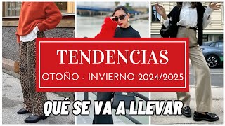 Tendencias de moda otoño invierno 2024 2025  Qué se va a llevar [upl. by Ayna]