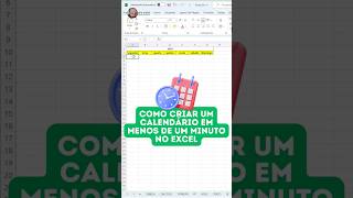 🟢  EXCEL  COMO CRIAR CALENDÁRIO RÁPIDO 📆 [upl. by Dnalhsa290]