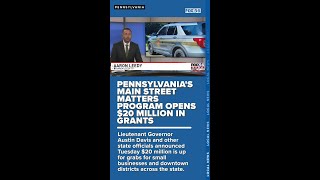 Pennsylvanias Main Street Matters program opens 20 million in grants [upl. by Yee]