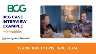 Profitability Case Walkthrough BCG Style  with exBridgespan Consultant [upl. by Welker]